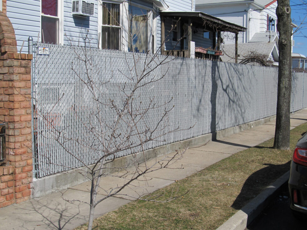Grey PVT Chain Link Fence