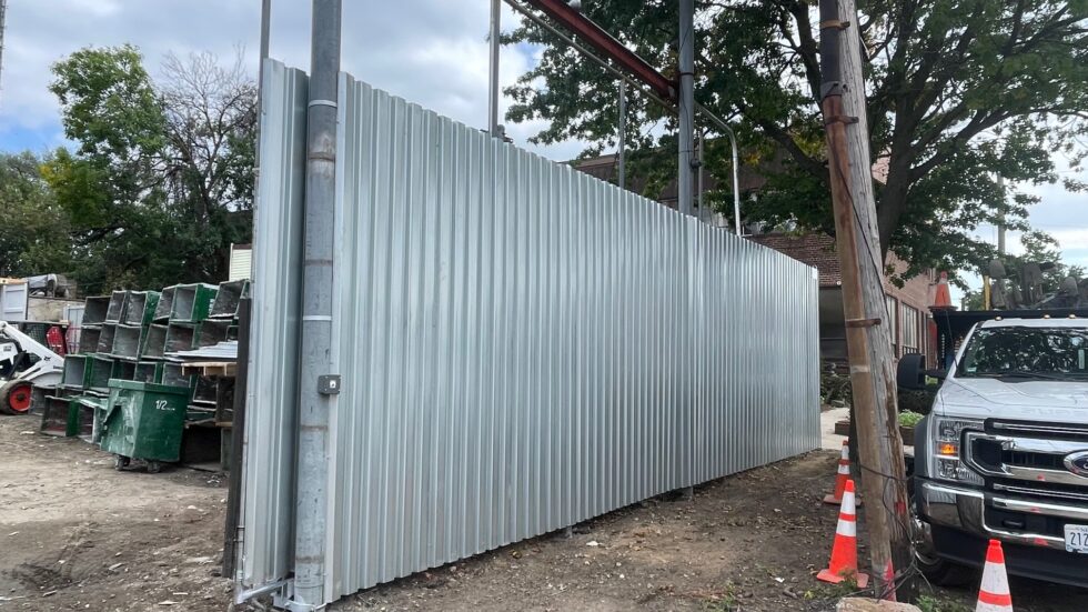 10ft High Corrugated Galvanized Steel Fence